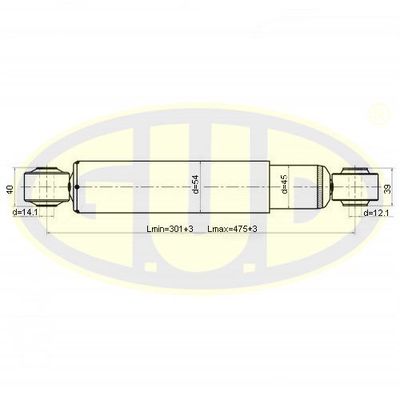 GSA344458 G.U.D. Амортизатор