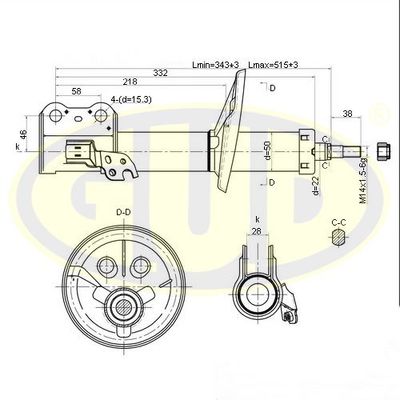 GSA334172 G.U.D. Амортизатор