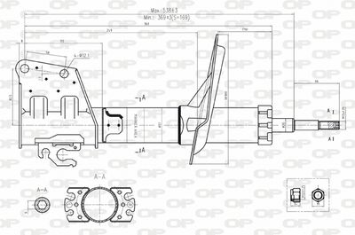 SAB814431 OPEN PARTS Амортизатор