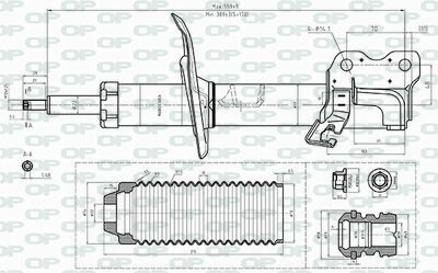 SAB844731 OPEN PARTS Амортизатор