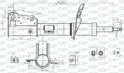 SAB842631 OPEN PARTS Амортизатор