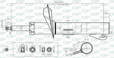 SAB840231 OPEN PARTS Амортизатор