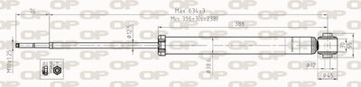 SAB829532 OPEN PARTS Амортизатор
