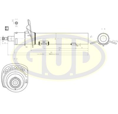 GSA335922 G.U.D. Амортизатор