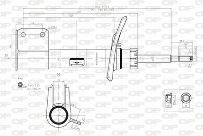 SAB815231 OPEN PARTS Амортизатор
