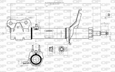 SAB832231 OPEN PARTS Амортизатор