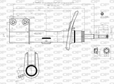 SAB836731 OPEN PARTS Амортизатор