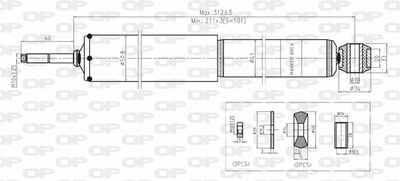 SAB814811 OPEN PARTS Амортизатор