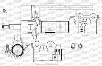 SAB831231 OPEN PARTS Амортизатор