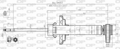 SAB849932 OPEN PARTS Амортизатор