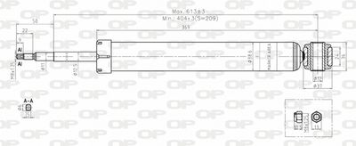 SAB818732 OPEN PARTS Амортизатор