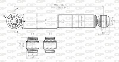 SAB814132 OPEN PARTS Амортизатор