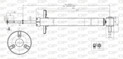 SAB812932 OPEN PARTS Амортизатор