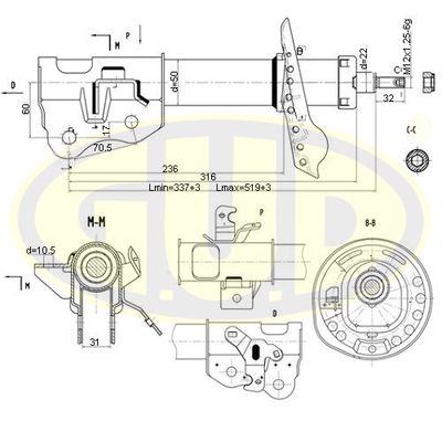 GSA339723 G.U.D. Амортизатор