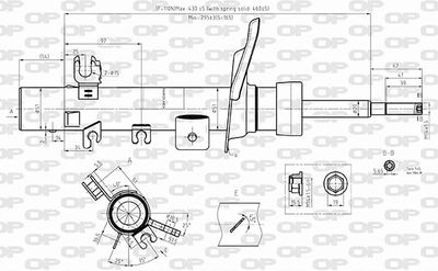 SAB857031 OPEN PARTS Амортизатор