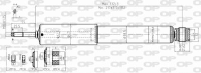 SAB834911 OPEN PARTS Амортизатор