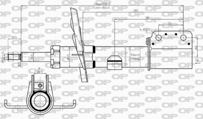 SAB860331 OPEN PARTS Амортизатор