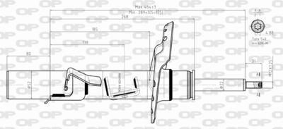 SAB838731 OPEN PARTS Амортизатор