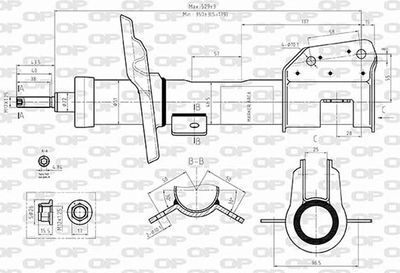 SAB857631 OPEN PARTS Амортизатор