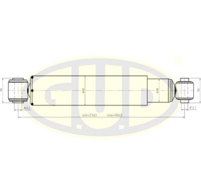 GSA343484 G.U.D. Амортизатор