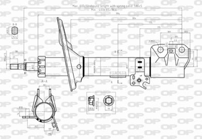 SAB831031 OPEN PARTS Амортизатор