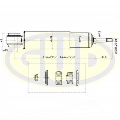 GSA344485 G.U.D. Амортизатор