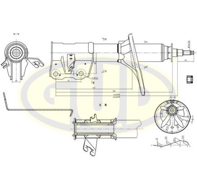 GSA334308 G.U.D. Амортизатор