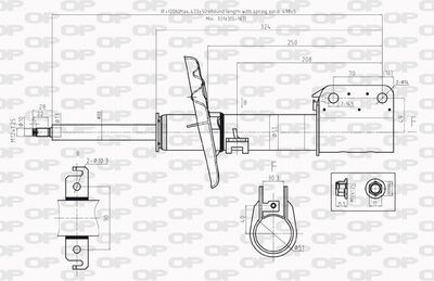 SAB819631 OPEN PARTS Амортизатор
