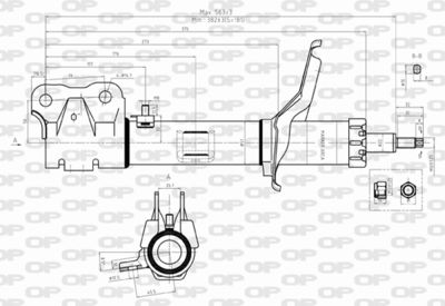 SAB832631 OPEN PARTS Амортизатор