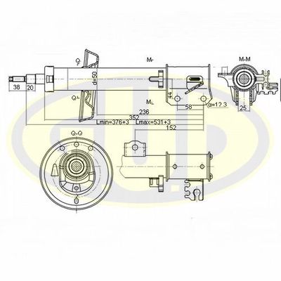 GSA333715 G.U.D. Амортизатор