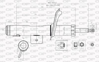 SAB820511 OPEN PARTS Амортизатор