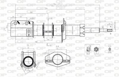 SAB803711 OPEN PARTS Амортизатор