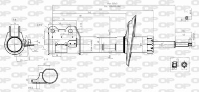 SAB838431 OPEN PARTS Амортизатор