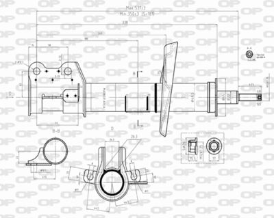SAB850131 OPEN PARTS Амортизатор
