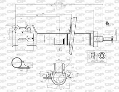 SAB850231 OPEN PARTS Амортизатор