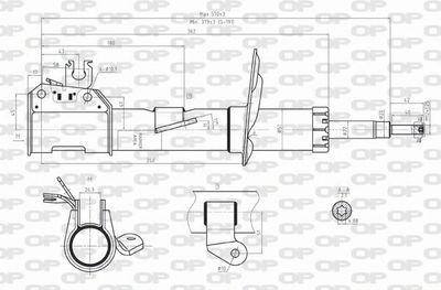 SAB805131 OPEN PARTS Амортизатор