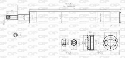 SAB816311 OPEN PARTS Амортизатор