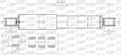 SAB844112 OPEN PARTS Амортизатор