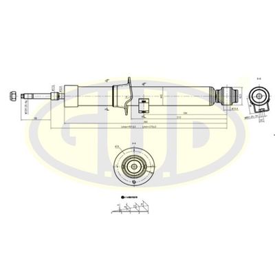 GSA341365 G.U.D. Амортизатор