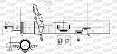 SAB836932 OPEN PARTS Амортизатор