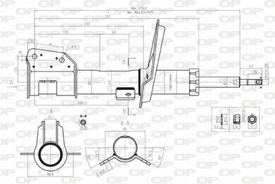 SAB812731 OPEN PARTS Амортизатор