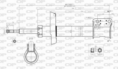 SAB809911 OPEN PARTS Амортизатор