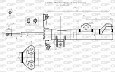 SAB845631 OPEN PARTS Амортизатор