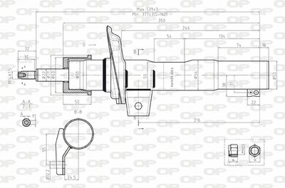 SAB818231 OPEN PARTS Амортизатор