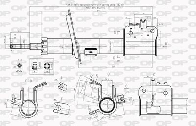 SAB821831 OPEN PARTS Амортизатор