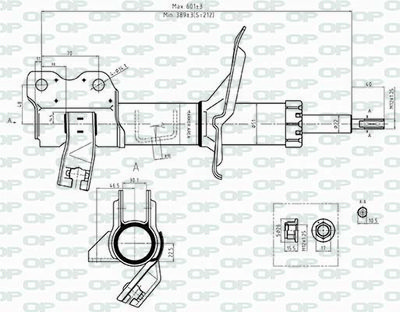 SAB850732 OPEN PARTS Амортизатор
