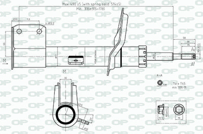 SAB855631 OPEN PARTS Амортизатор