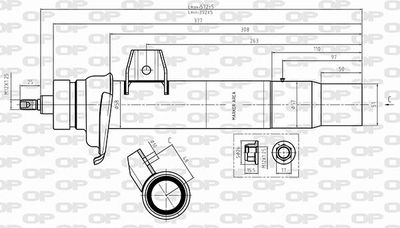 SAB864331 OPEN PARTS Амортизатор