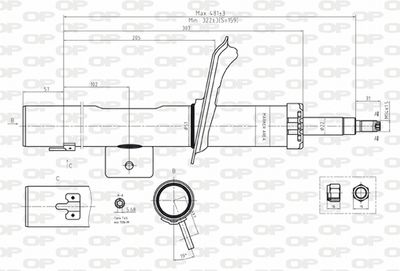 SAB816531 OPEN PARTS Амортизатор