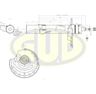 GSA339719 G.U.D. Амортизатор